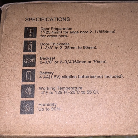 ZOMOSS KEYPAD digital deadbolt ZS01 - Picture 15 of 15